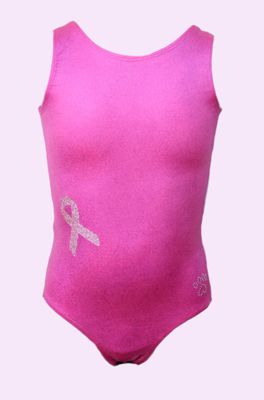 Breast Cancer Awareness Gymnastics Dance Leotard
