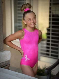 Breast Cancer Awareness Gymnastics Dance Leotard